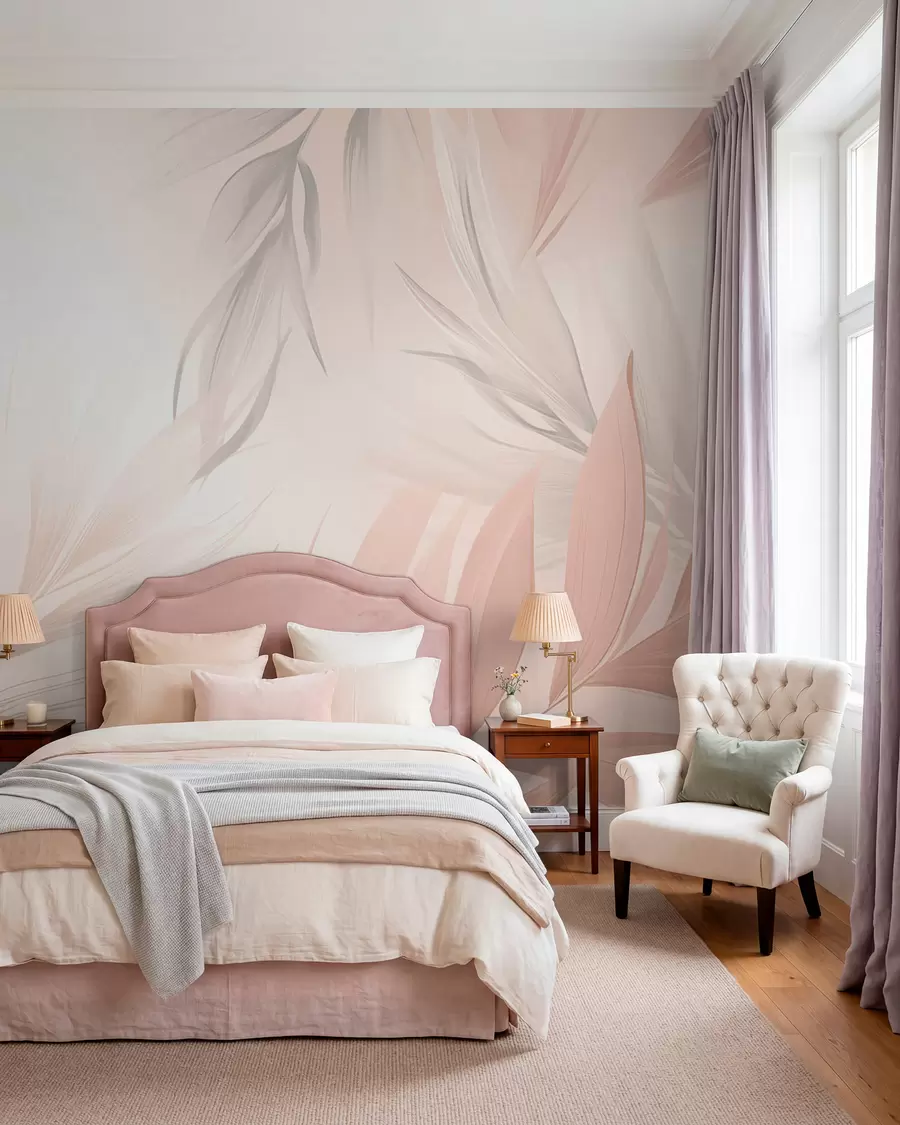 wall murals Pointed leaves w05742