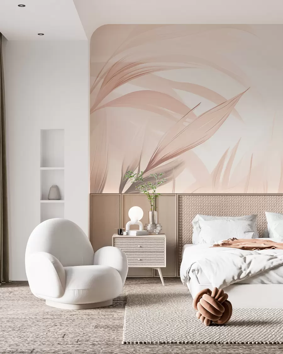 wall murals Pointed leaves w05742