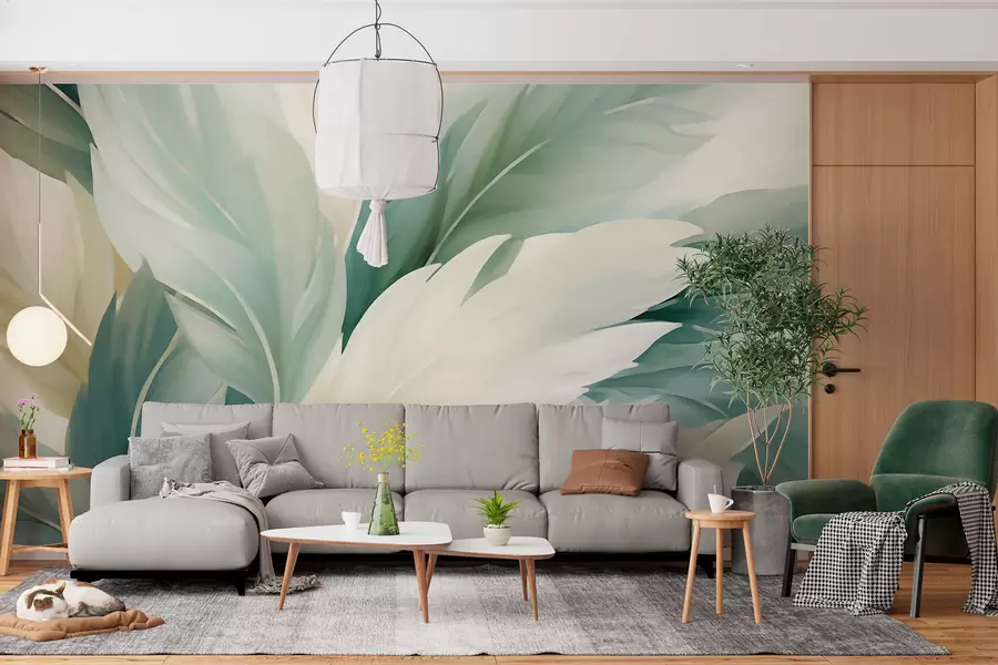 wall murals Pointed leaves w05744