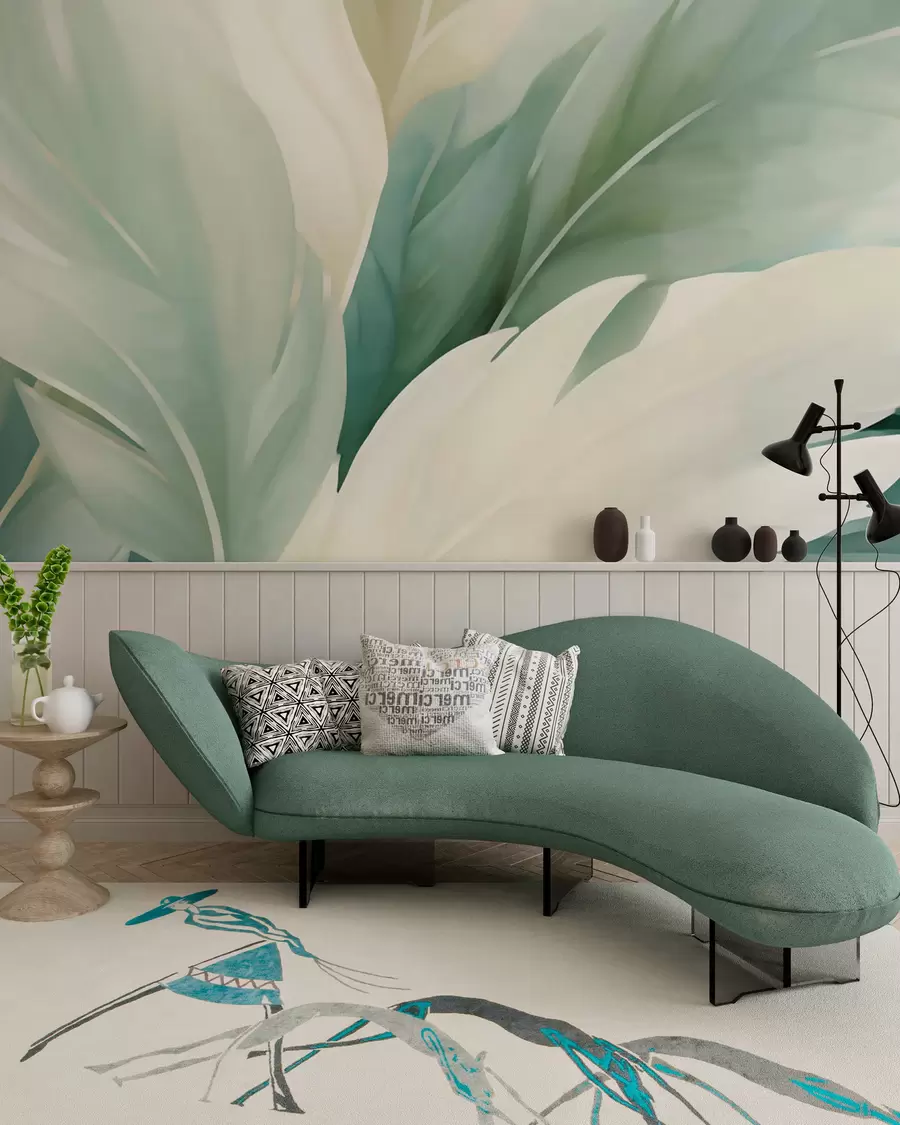 wall murals Pointed leaves w05744