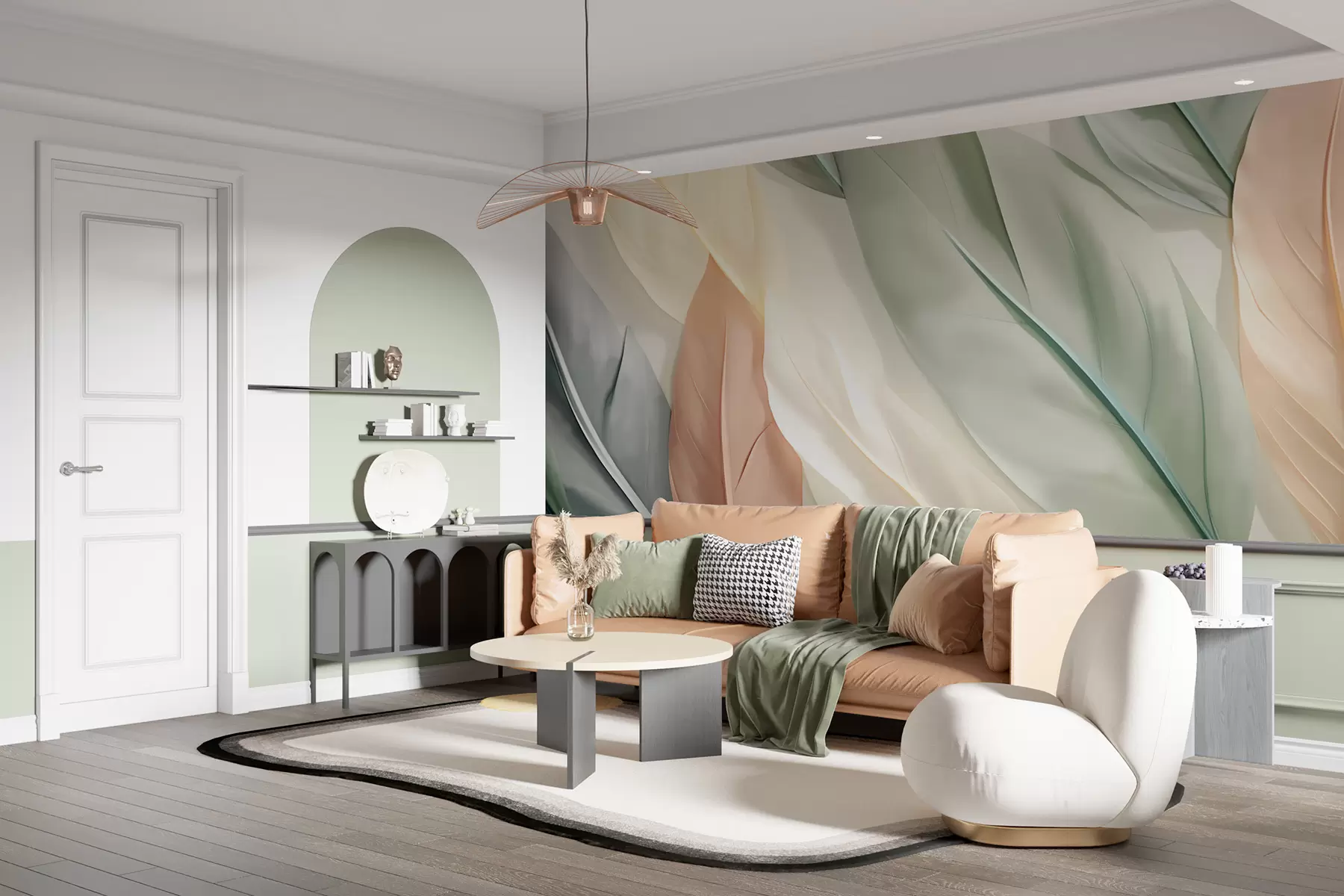 wall murals Leaves w05745