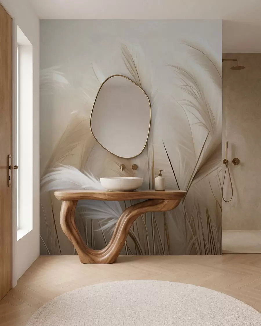 wall murals Pampas grass w05716