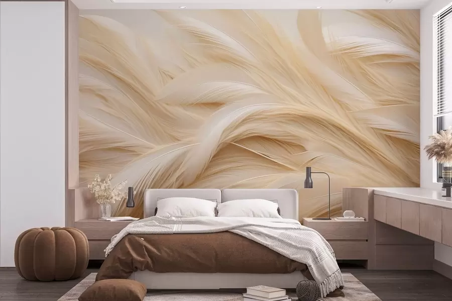 wall murals Delicate feathers w05718