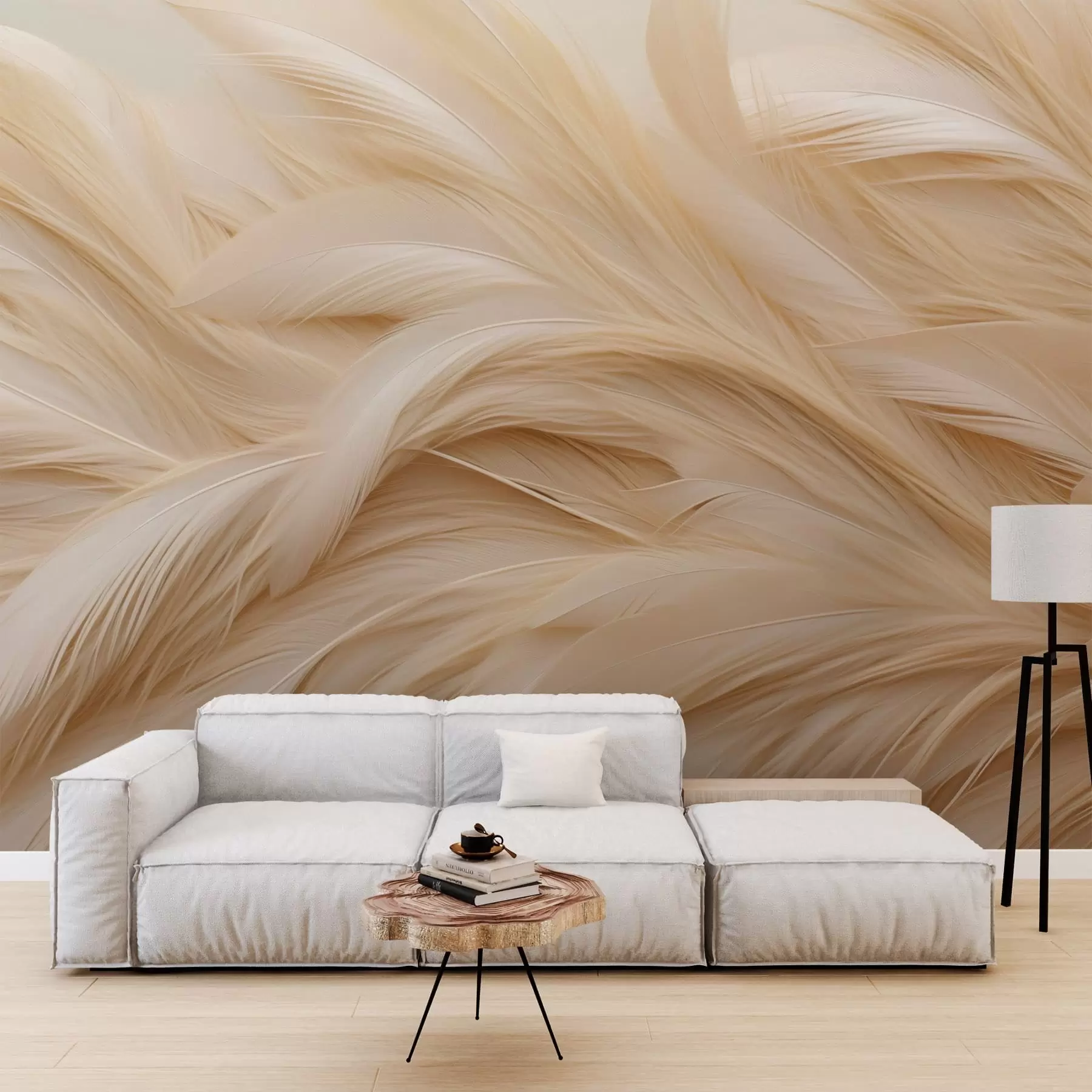 wall murals Delicate feathers w05718