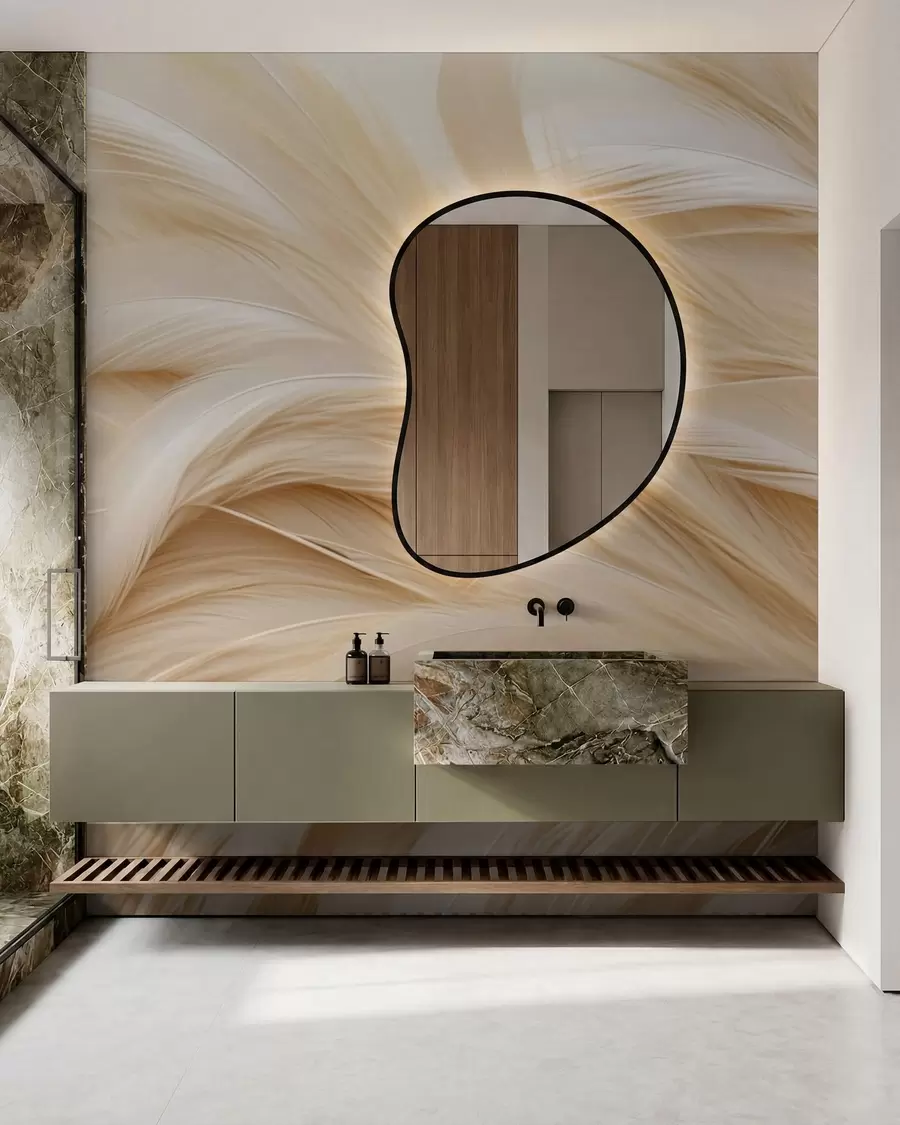 wall murals Delicate feathers w05718