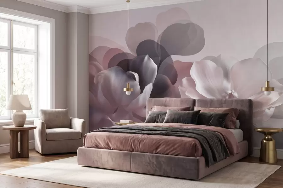 wall murals Abstract magnolia floral composition w09930