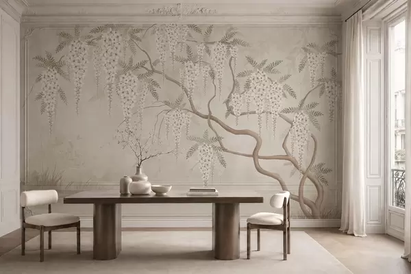 Asian style wall murals