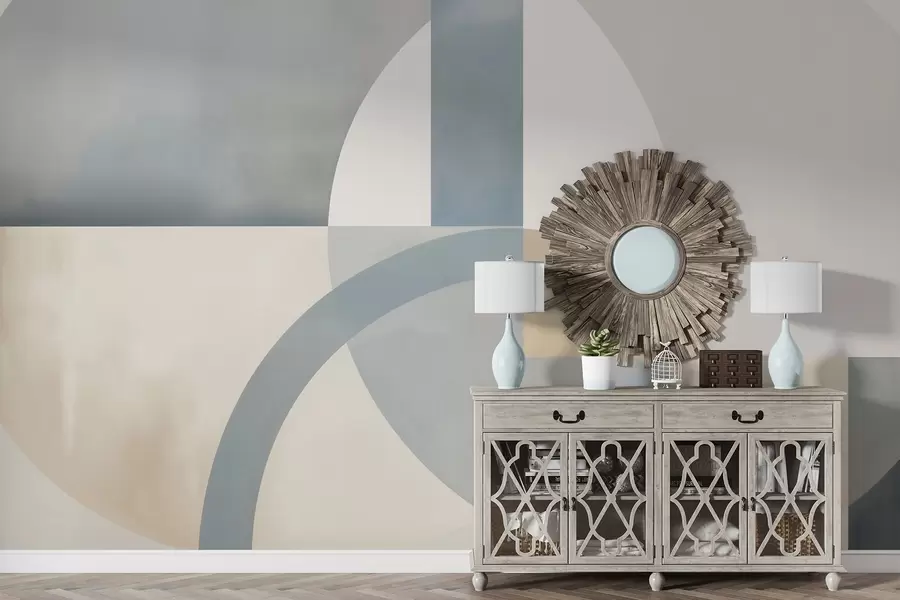 wall murals Geometric abstraction with texture imitation w05778