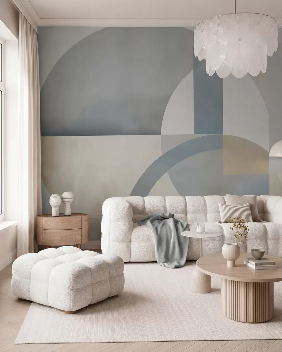 wall murals Geometric abstraction with texture imitation w05778