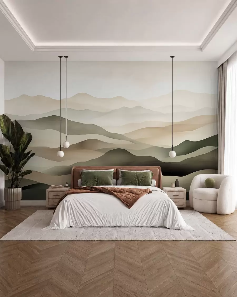 wall murals Misty Horizons w09971