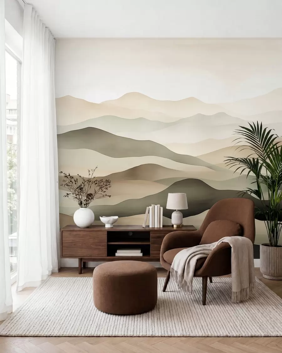 wall murals Misty Horizons w09971