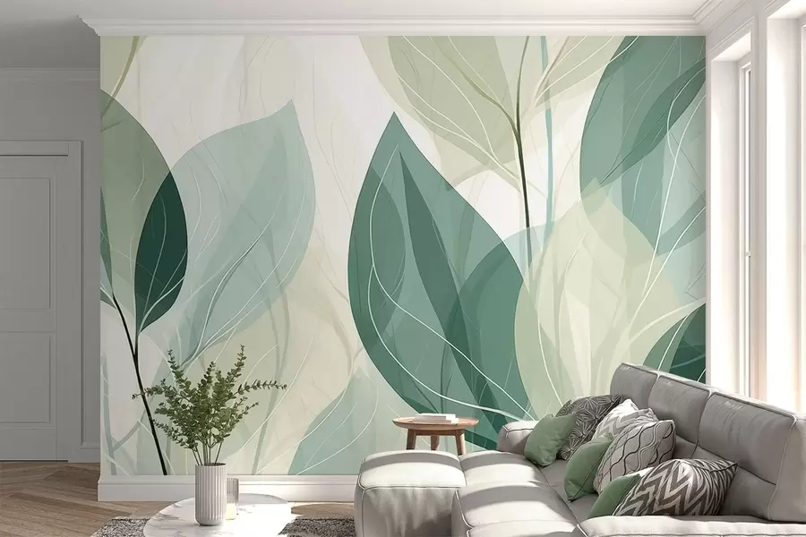 wall murals Whispering Leaves w09970v1