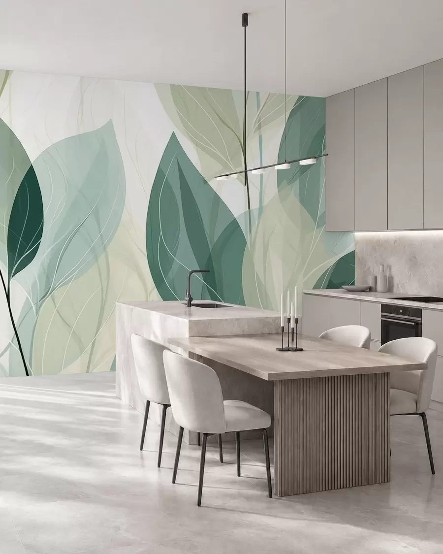 wall murals Whispering Leaves w09970v1
