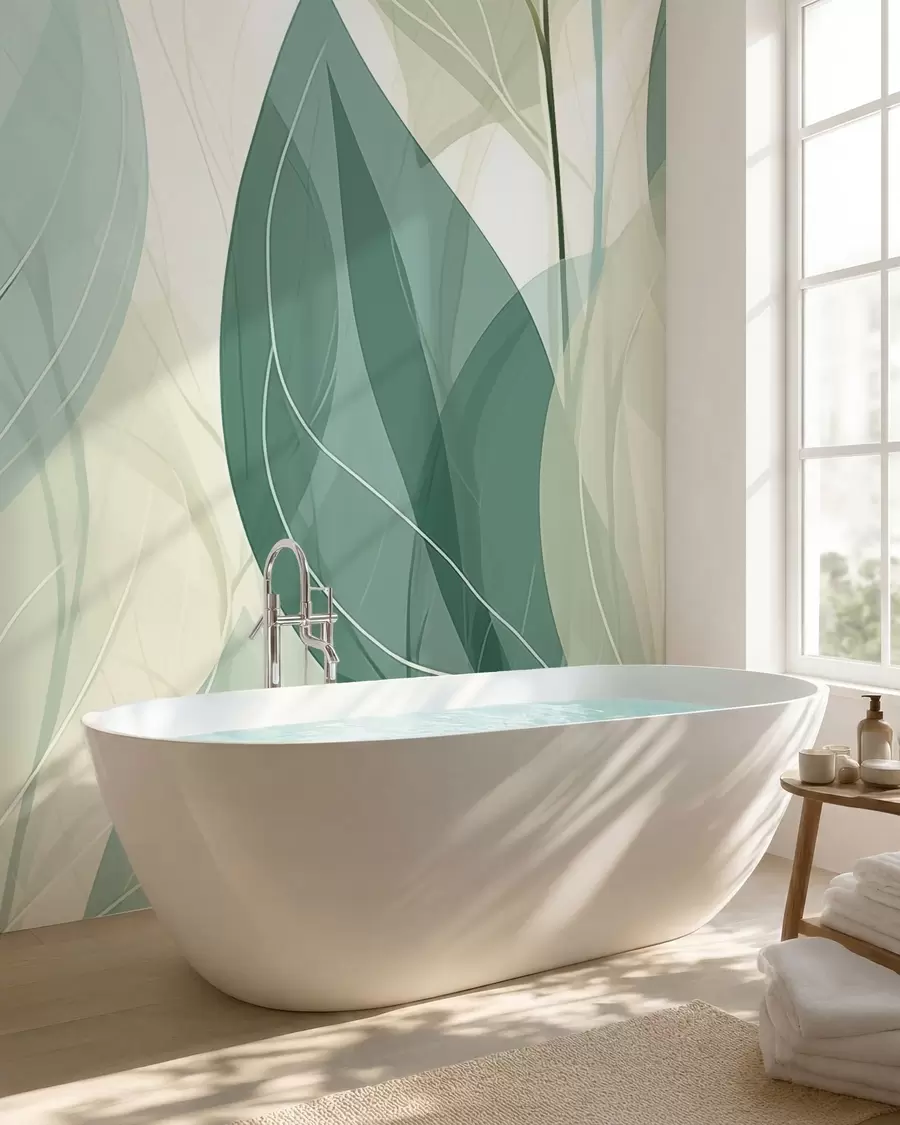 wall murals Whispering Leaves w09970v1