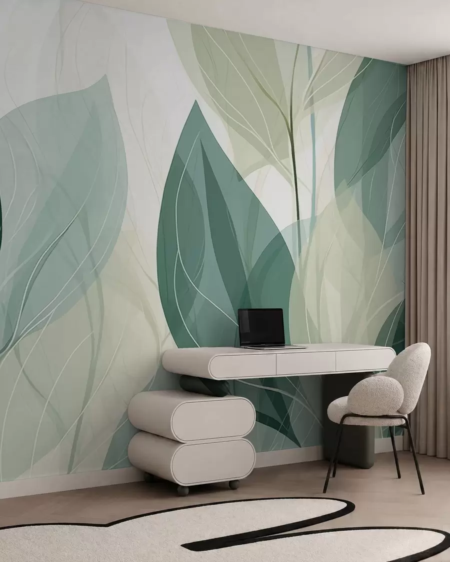 wall murals Whispering Leaves w09970v1