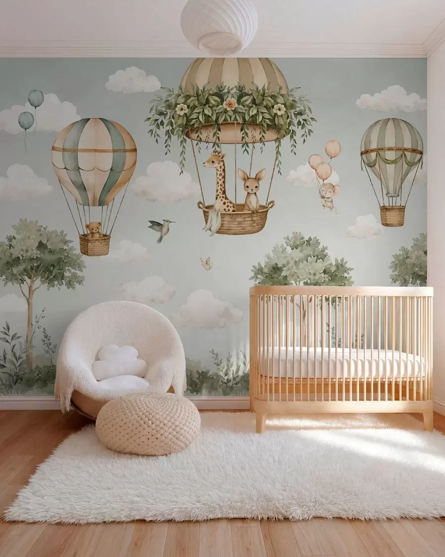 wall murals Balloon Adventures w05738