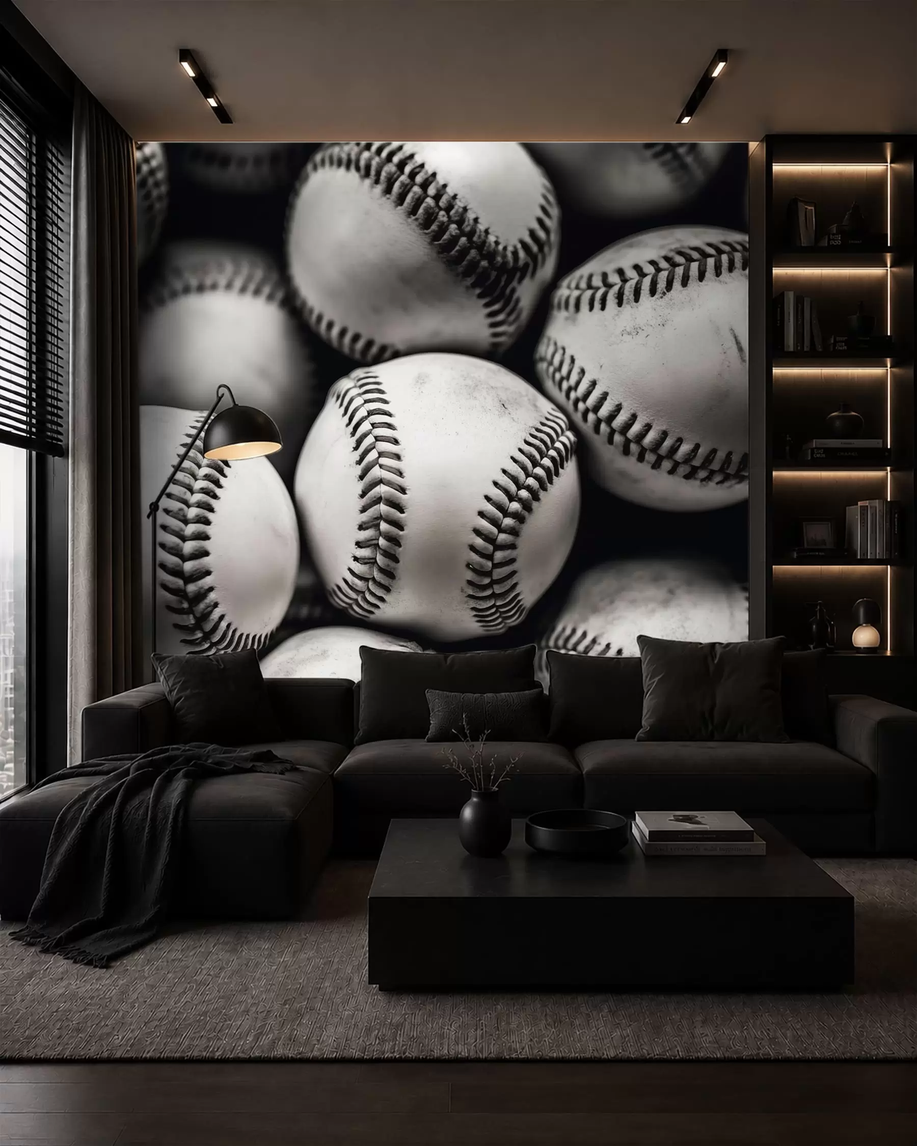 wall murals Baseball balls w09966