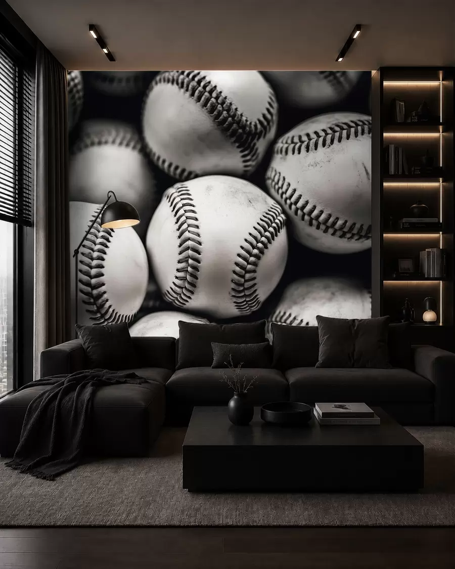 wall murals Baseball balls w09966
