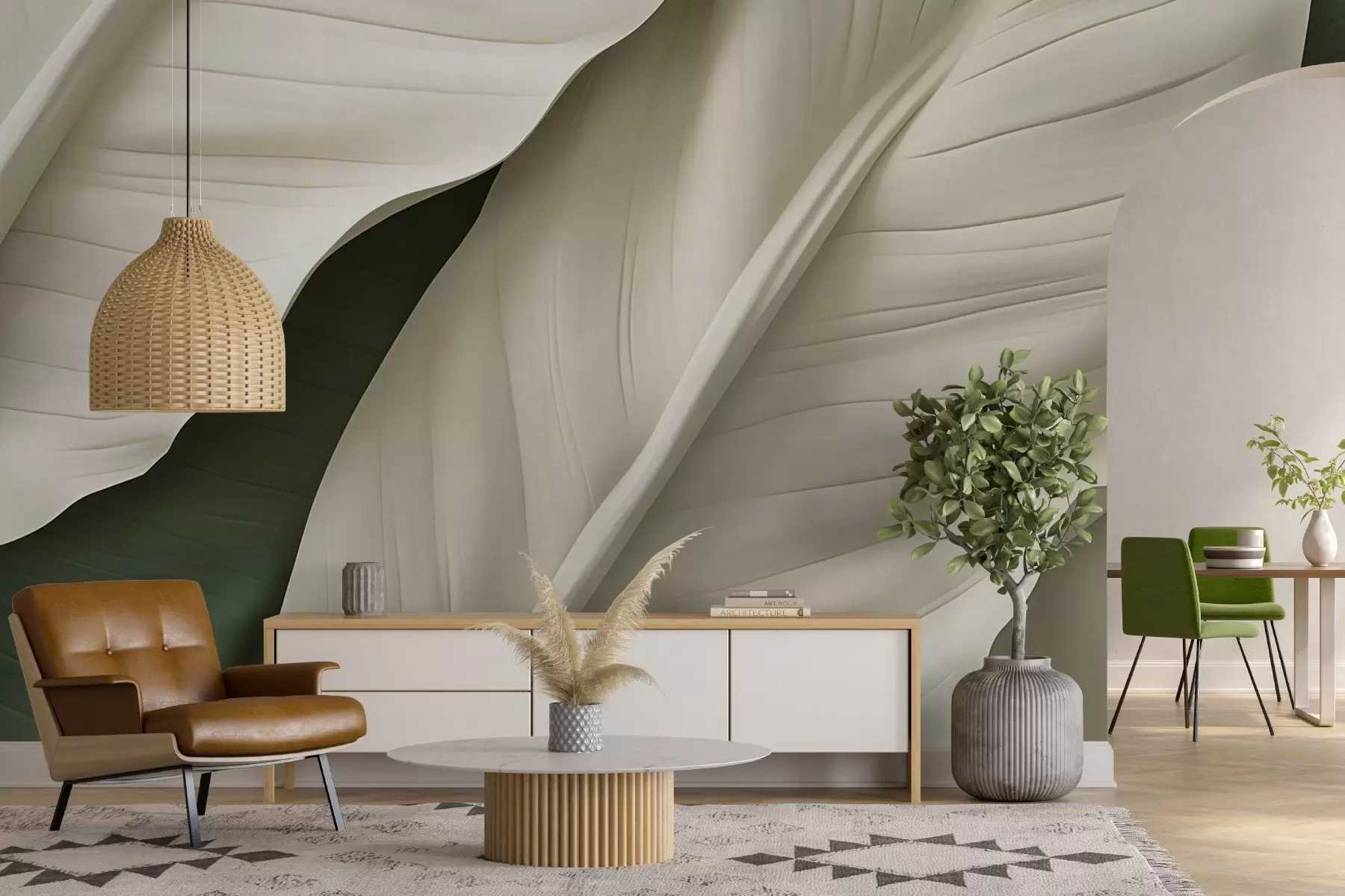 wall murals Leaves w05786