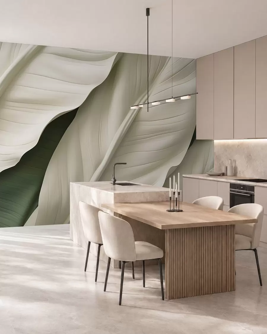 wall murals Leaves w05786