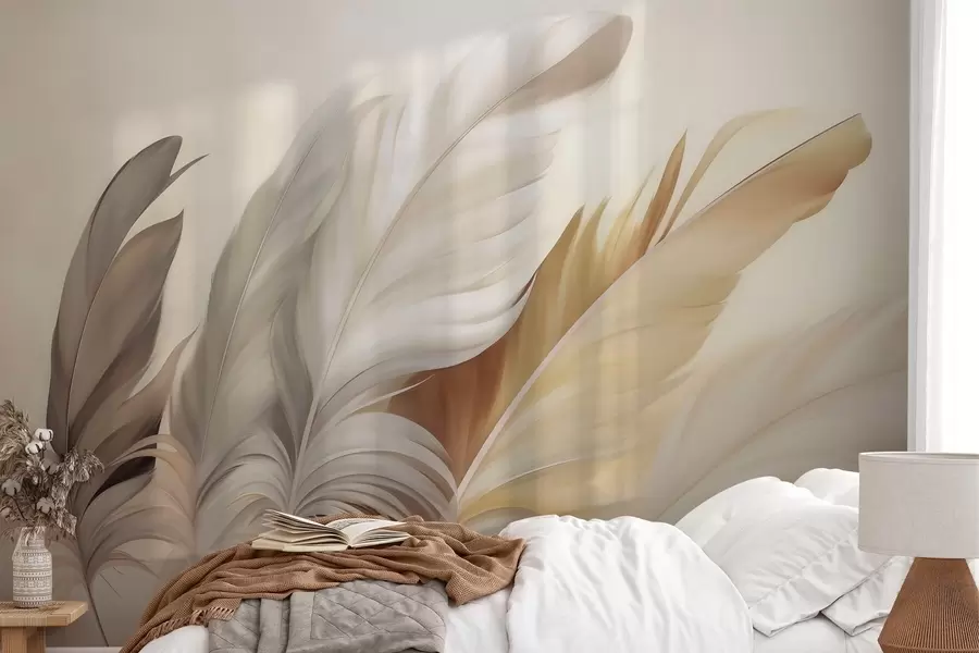 wall murals Abstract feathers w05789
