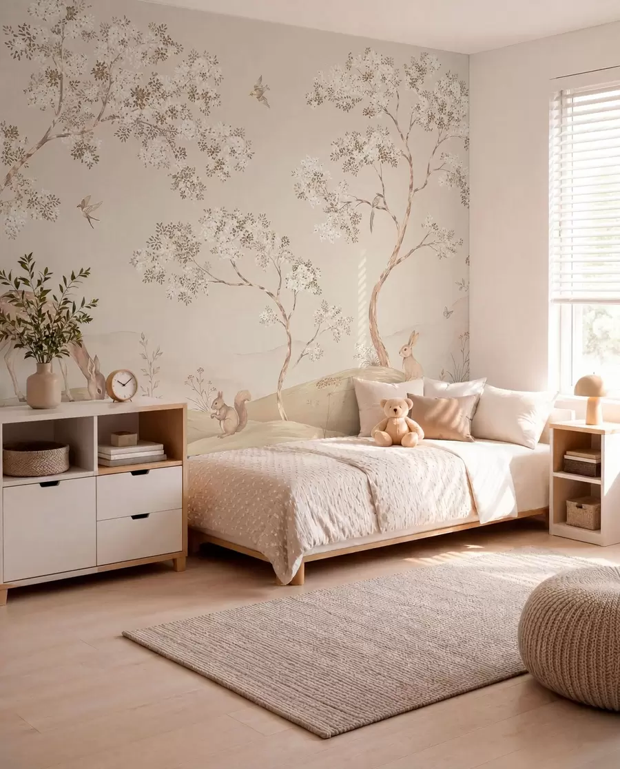 wall murals Woodland in Bloom w05809