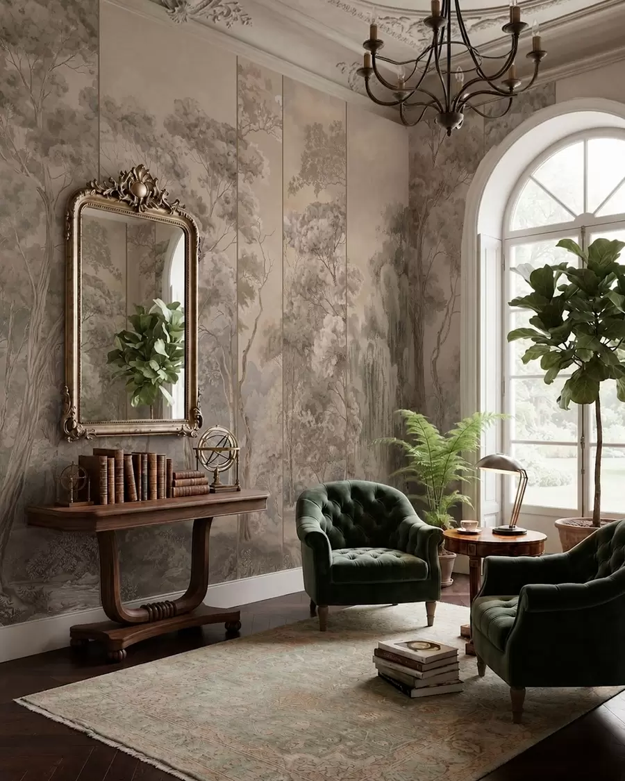 wall murals Vintage Forest w05811