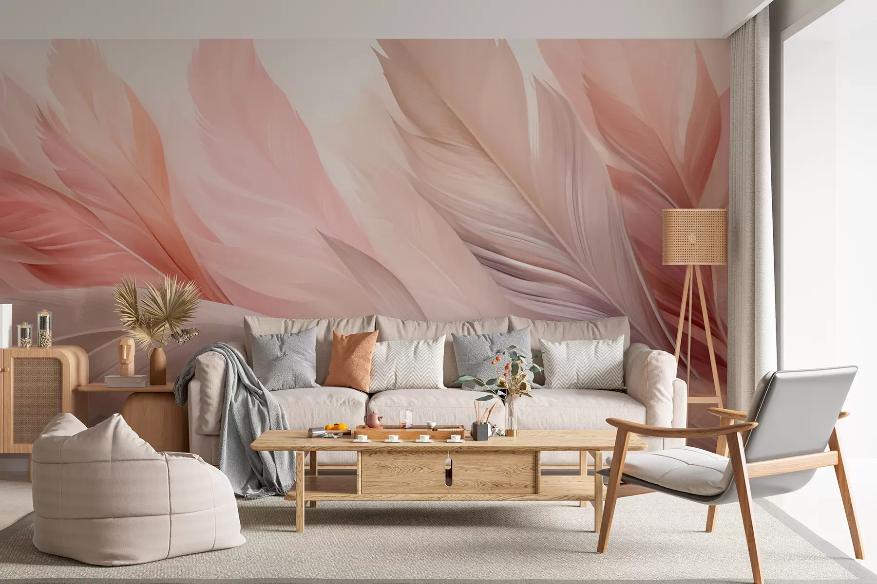 wall murals Feathers w05793