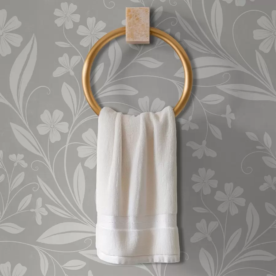 wall murals White flowers and vines on a light gray background a01242v2