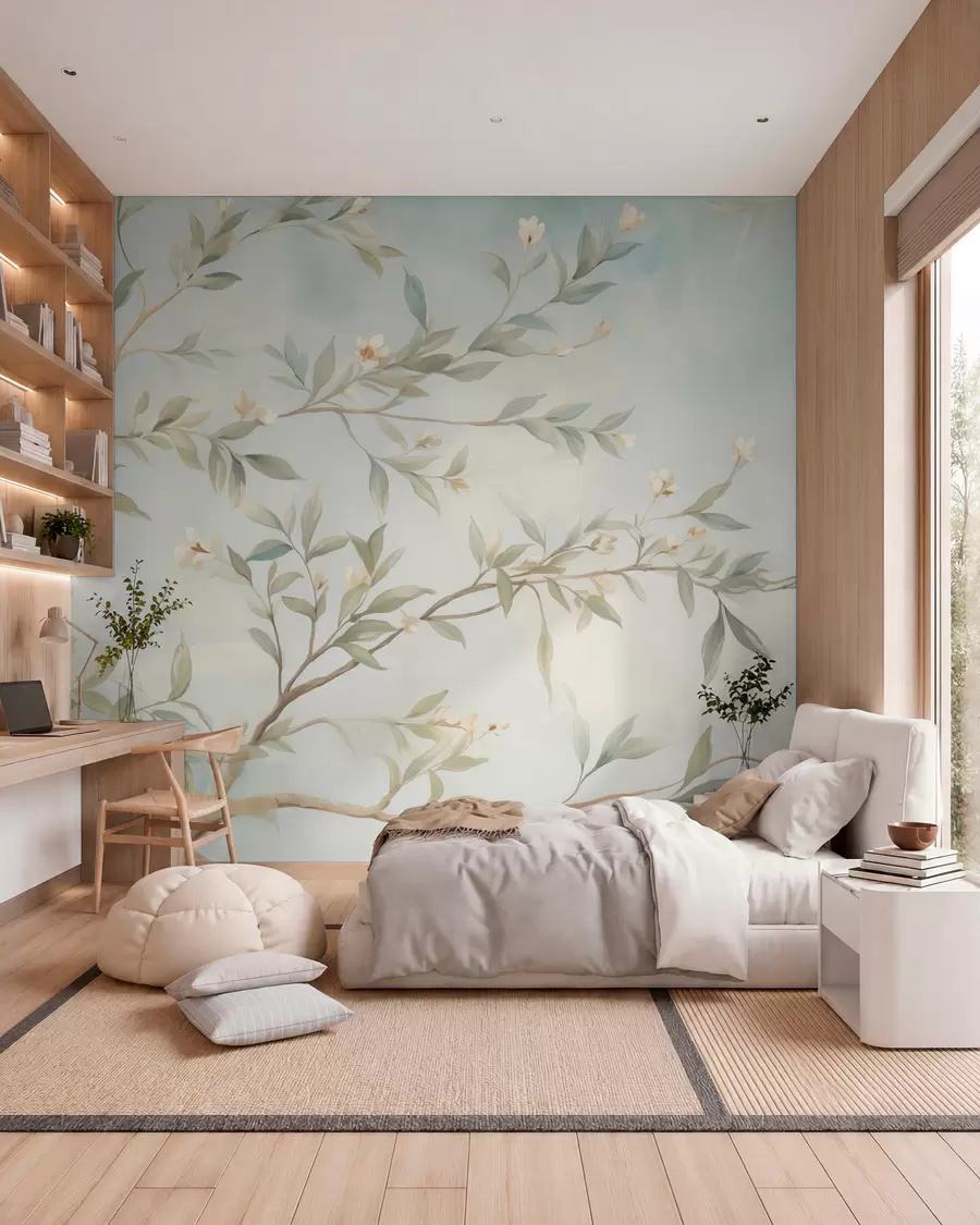 wall murals A branch with flowers w05677