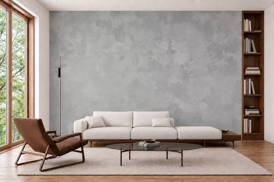 wall murals Light pearl gray texture with soft cloudy tonal transitions w05814v1