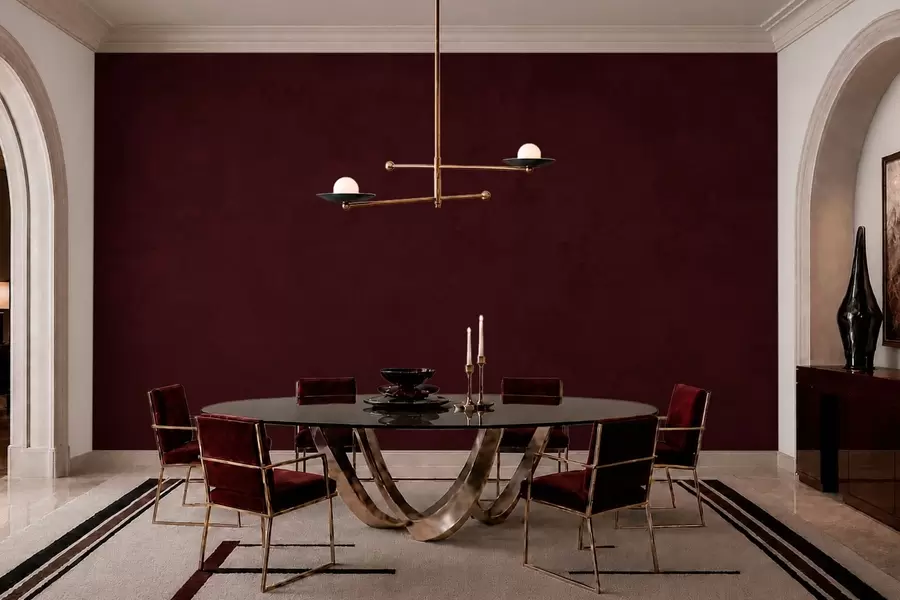 wall murals Deep wine cherry tone with a soft velvety textured finish w05814v2