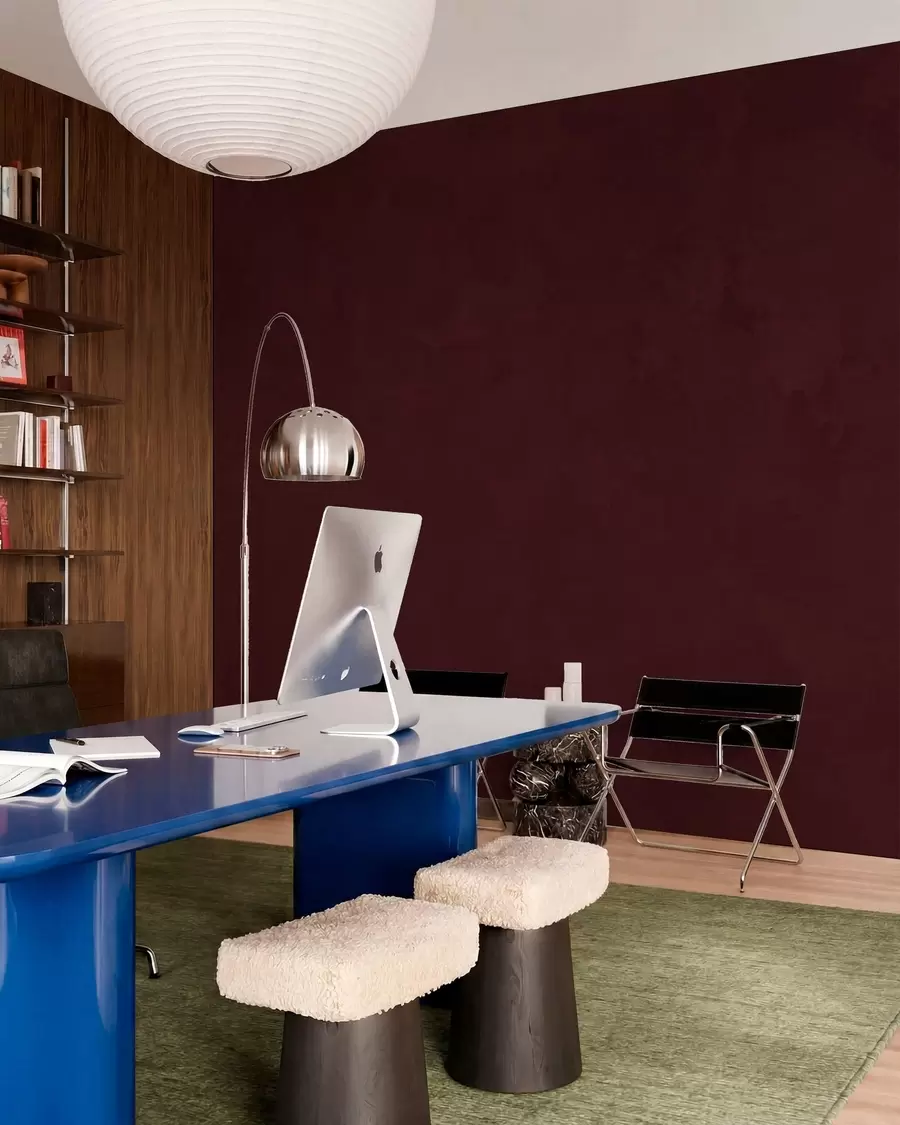 wall murals Deep wine cherry tone with a soft velvety textured finish w05814v2