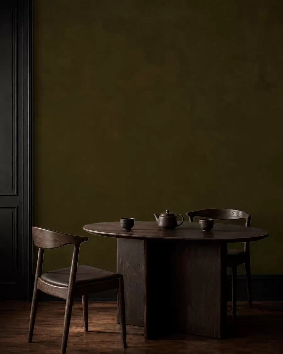 wall murals Dark olive tone with soft texture and natural tonal transitions w05814v3