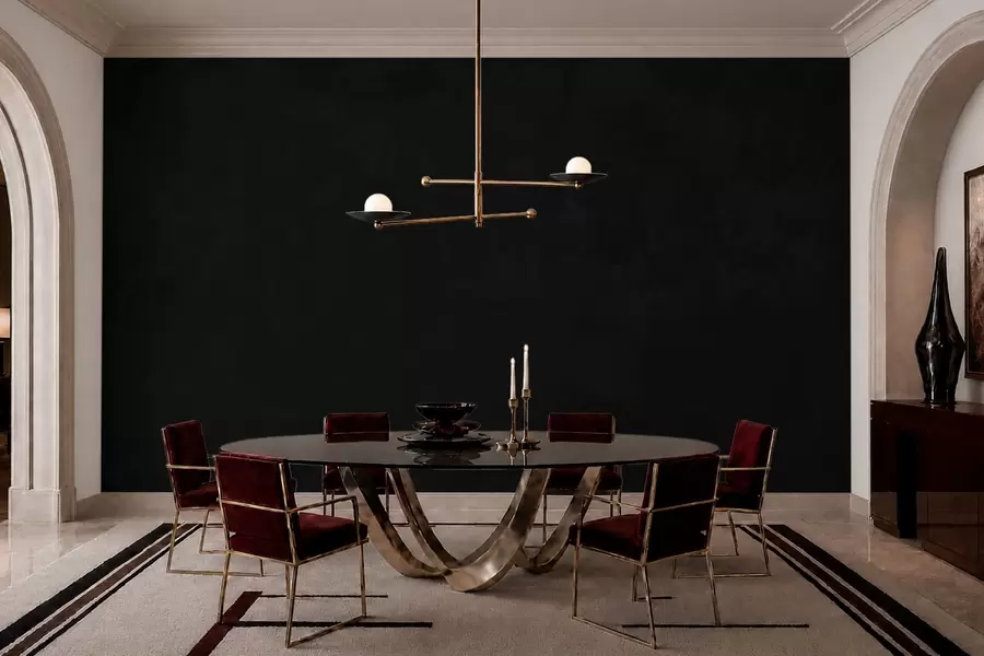 wall murals Deep charcoal tone with soft texture and subtle smoky transitions w05814v4
