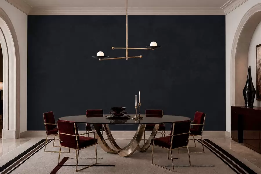 wall murals Dark graphite tone with soft texture and cloudy tonal transitions w05814v5
