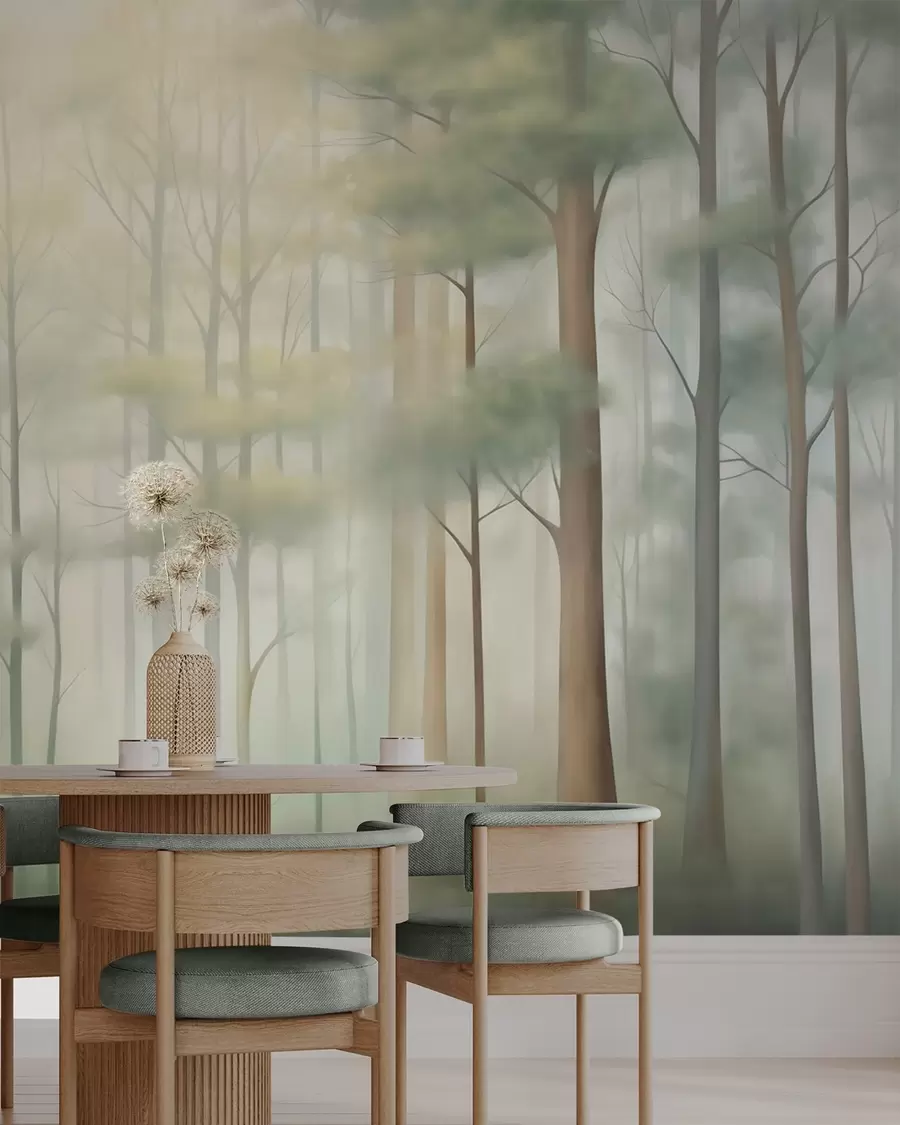 wall murals Abstract deciduous forest w05673