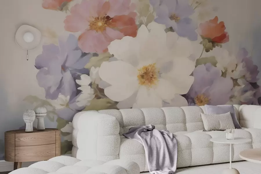 wall murals Abstract flowers w05850