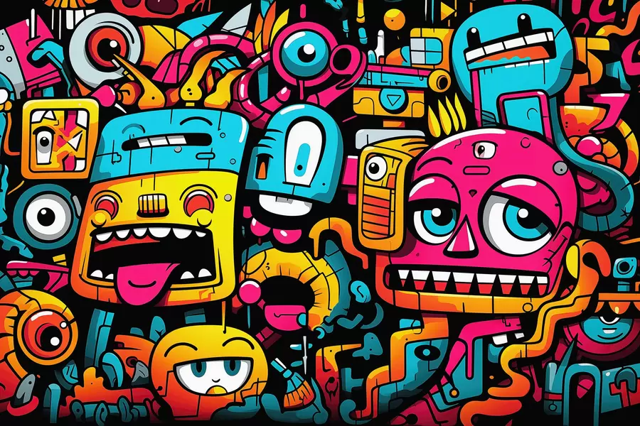 wall murals Graffiti w05762