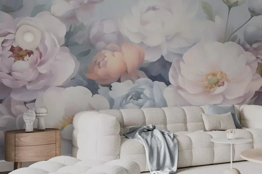wall murals Abstract flowers w05674