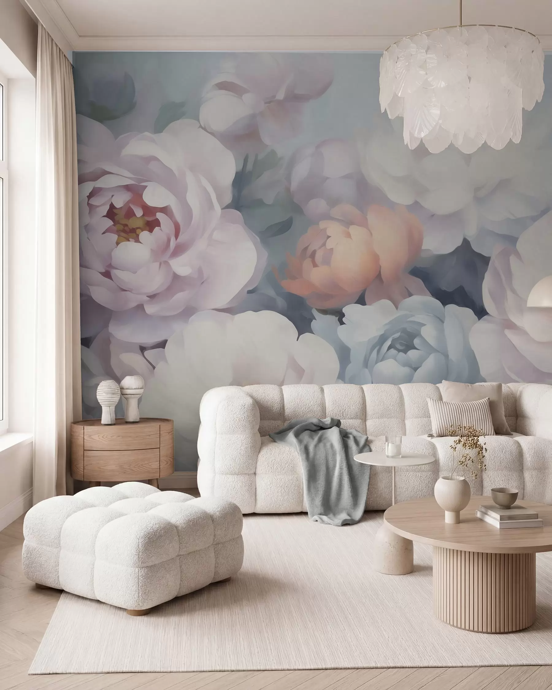 wall murals Misty Bouquet w05674
