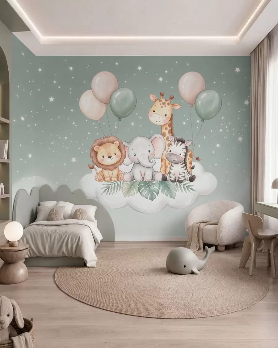 wall murals Safari in the Clouds w10004