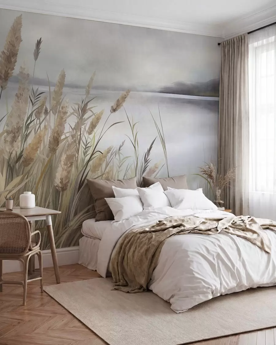 wall murals Waterside Grasses w10017