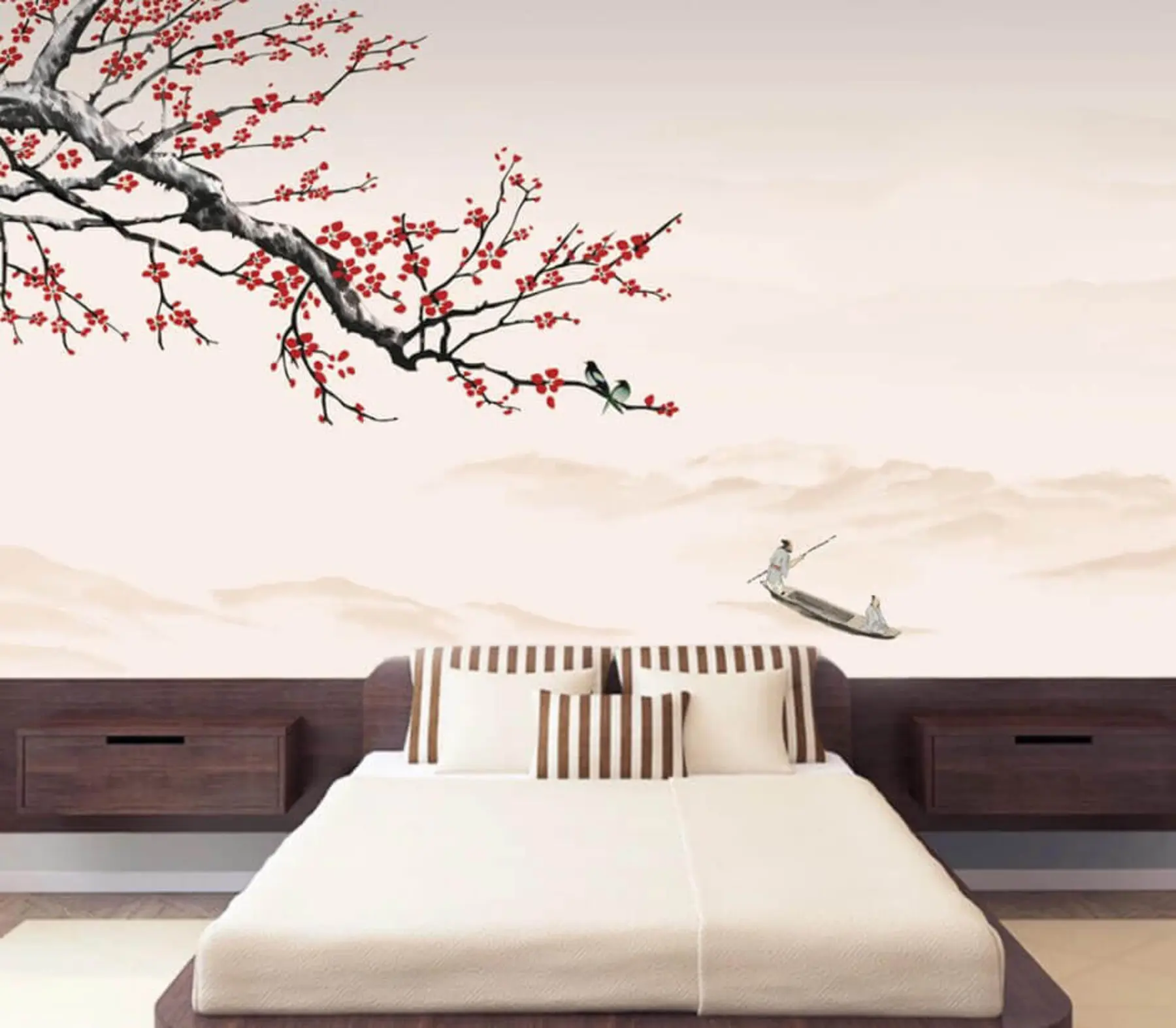 wall murals Vertebrate, sky e boat u40186