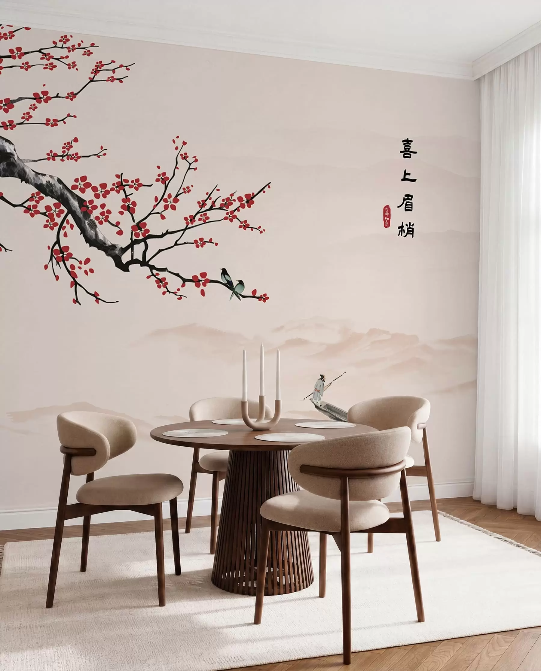 wall murals Vertebrate, sky e boat u40186