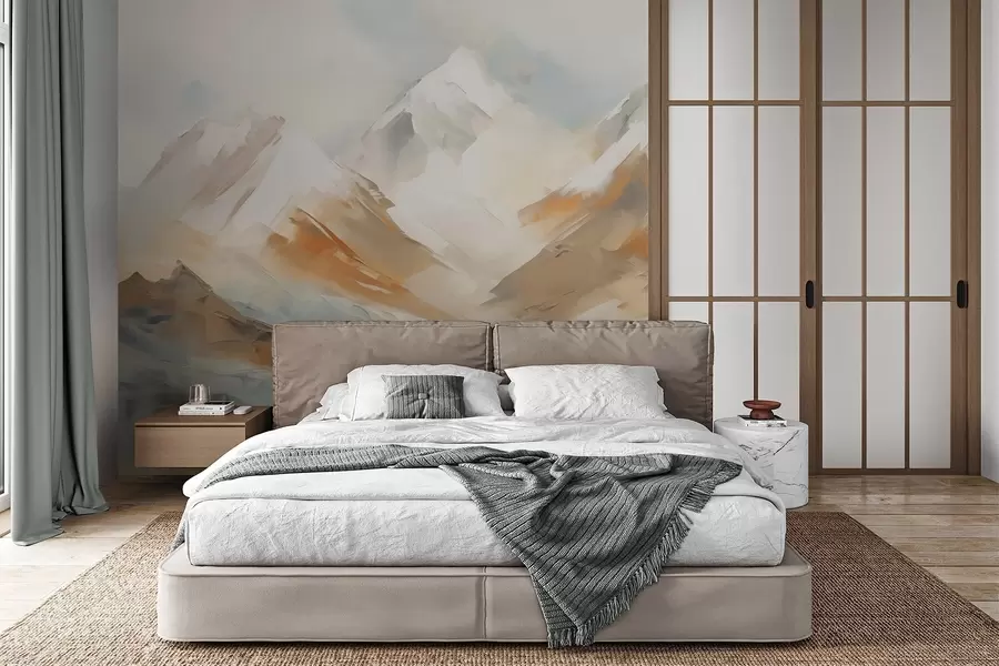 wall murals Mountains, imitation painting w05904