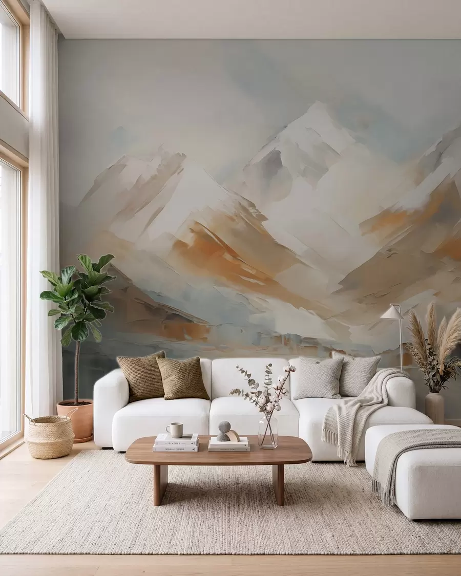 wall murals Mountains, imitation painting w05904