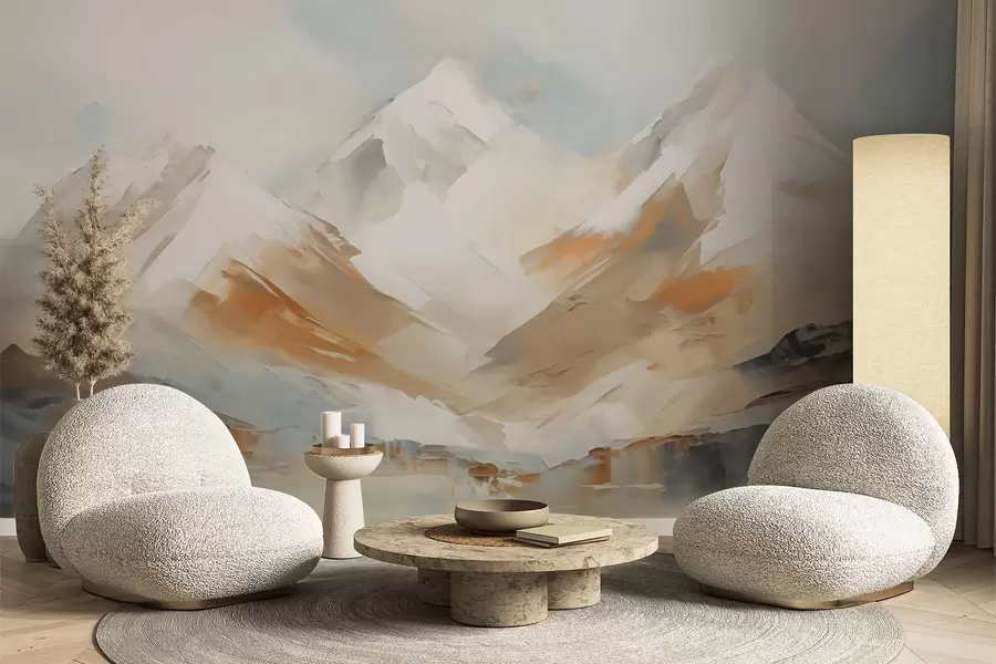 wall murals Mountains, imitation painting w05904