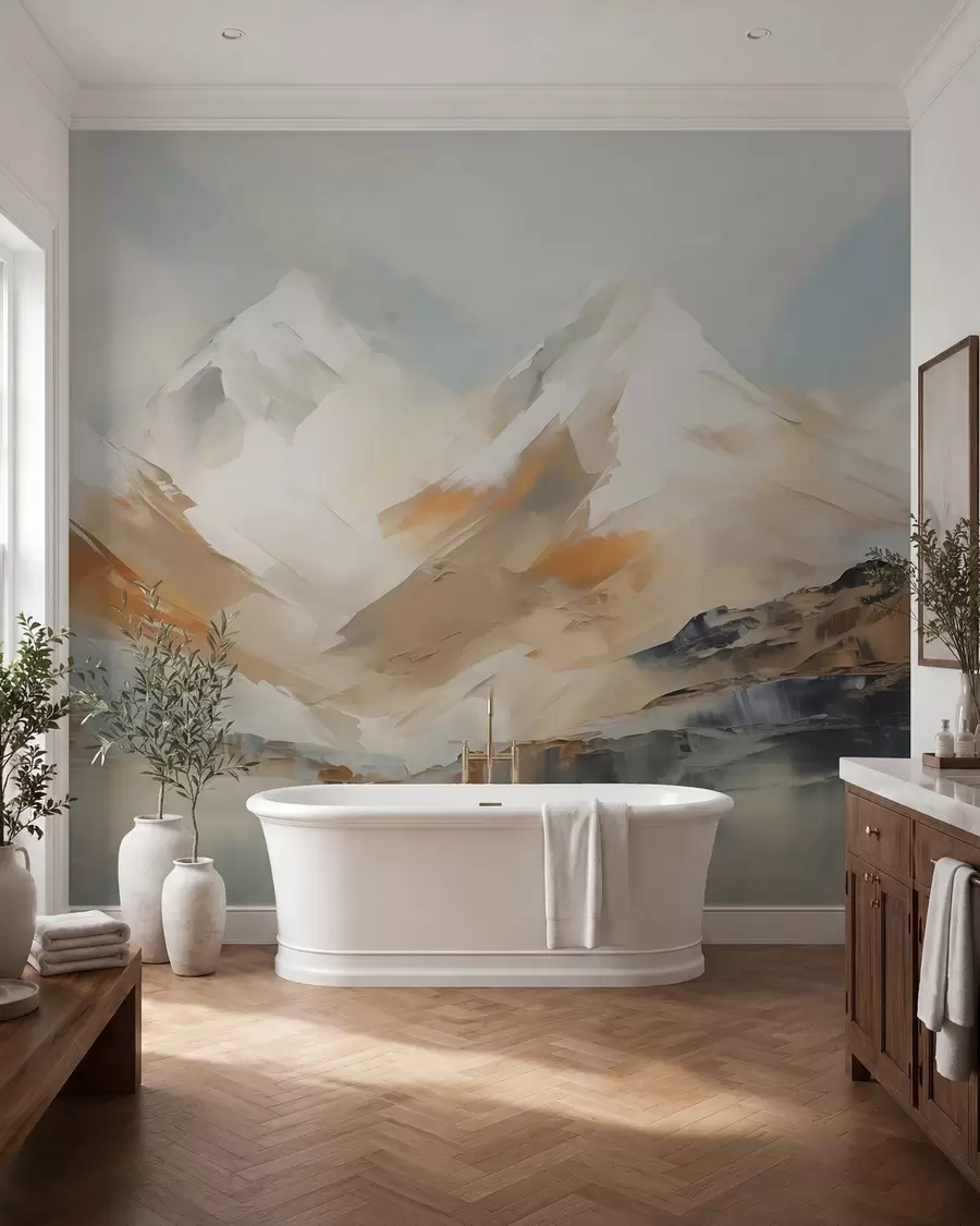 wall murals Mountains, imitation painting w05904