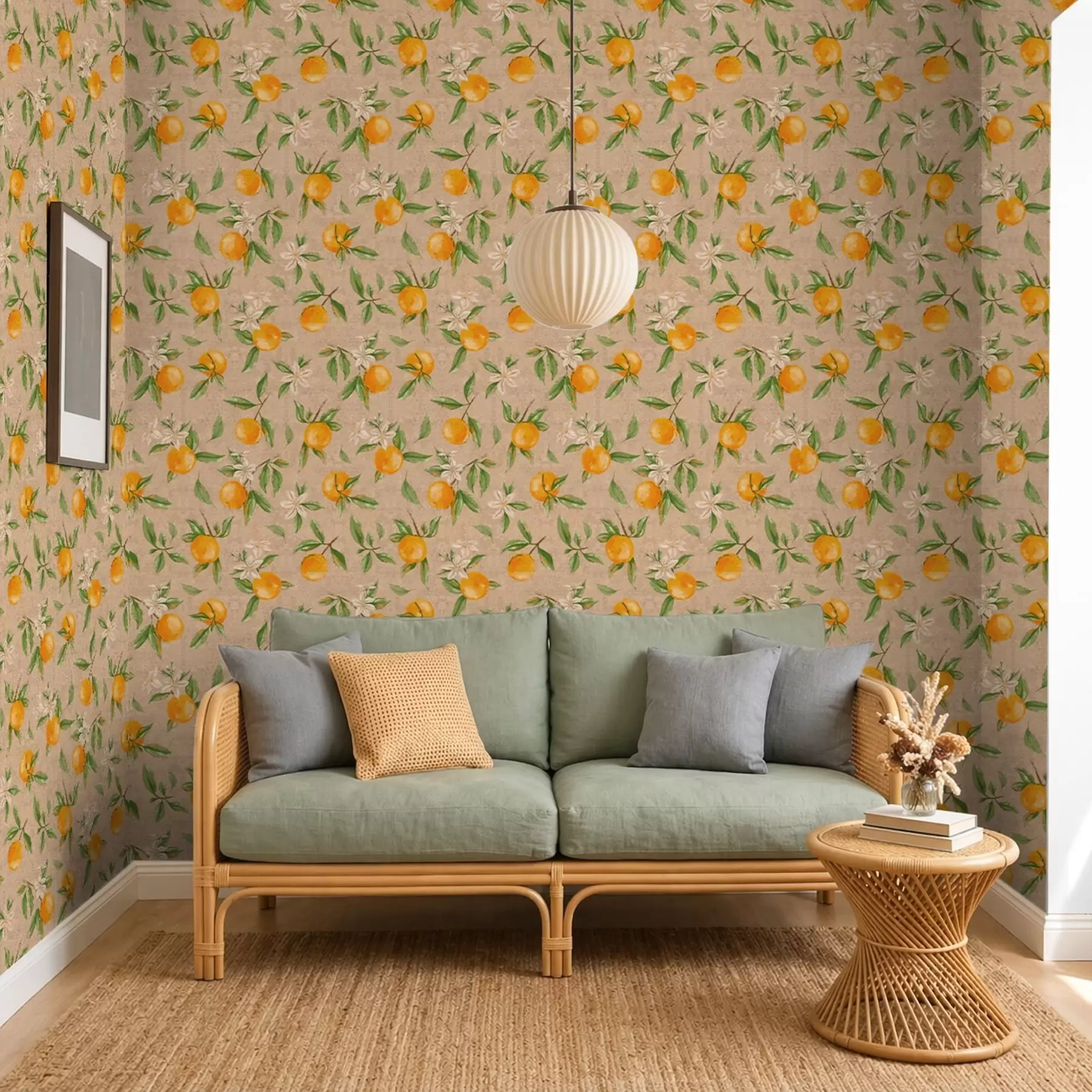 wall murals Orange Blossom on Sand a01264